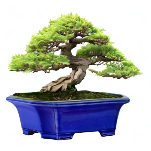 2pcs Green Ceramic Bonsai Planter Pots with Bamboo Tray 6.2 “ & 5.3” (Crackle Glazed 10")