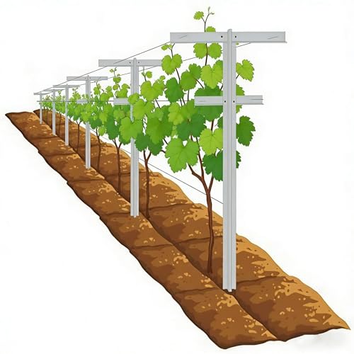 MRGARDEN 5 Feet Garden Trellis 4pack for Raspberry and Climbing Plants (5 Feet-4trellis)