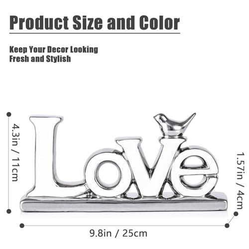 Love Sign Decoration (White+silver / Love)