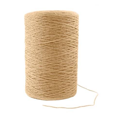 1mm x 1500 Feet Natural Jute Rope (1500 Foot)