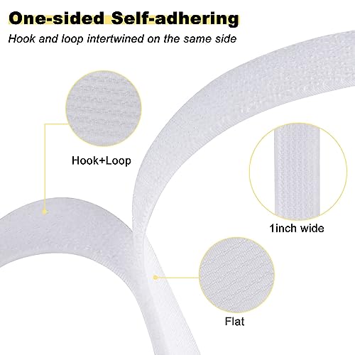 1"x32ft Hook and Loop Straps with 50 Metal Buckles