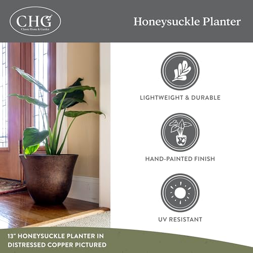 15" Honeysuckle Planter in Blue Jean (Blue Jean / 15")