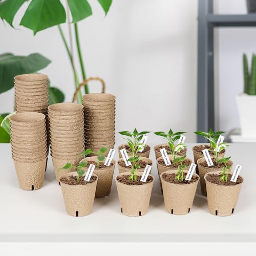 60 Packs 3.15 Inch Peat Pots (60 Count)