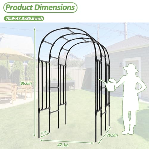 Garden Arch Trellis (47L*71W*87H inch)