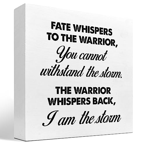 Motivational Wood Box Sign