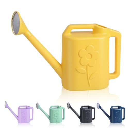 2.8L Watering Can for Indoor Plants (Yellow / 0.62 Gallon)