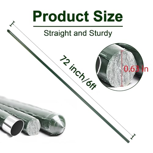 Garden Stakes 6ft (6ft, pack of 10)