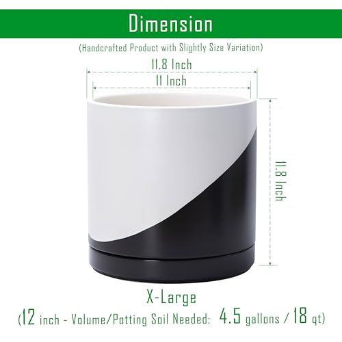 12 Inch Ceramic Planter Pot