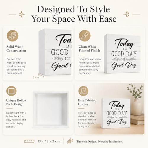 Today is A Good Day to Have A Good Day Inspirational Sayings Wall Decor Signs (Home sign 04)
