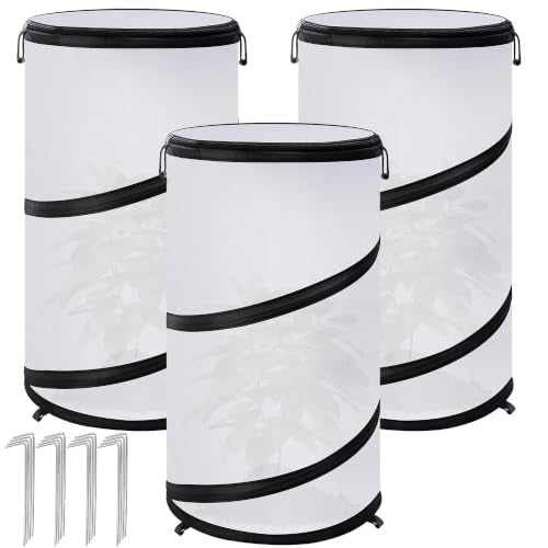 3 Pcs Pop Up Winter Frost Plant Cover (White-3pcs)