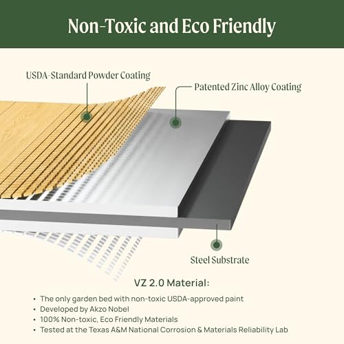 Woodgrain Series Raised Garden Bed (16'' 8' x 8' L-Shaped / Woodgrain Series)