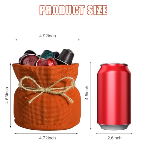 Candy Bowl for Office Key Bowl for Entryway Table Fall Candy Dish Plant Pots Indoor Flower Pots for Indoor Plants (Orange / Large)