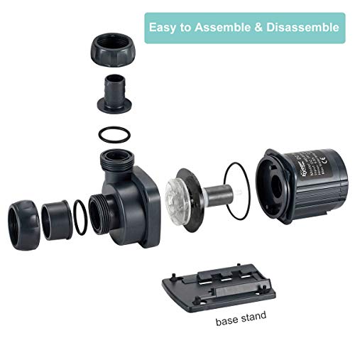 800GPH Quiet Submersible and External 24V Water Pump