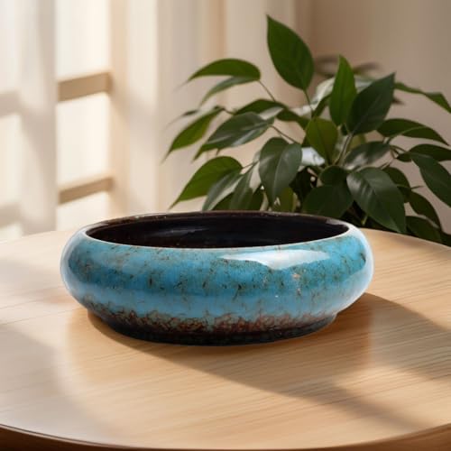 Lotus Bowl Planter (Ice Blue)