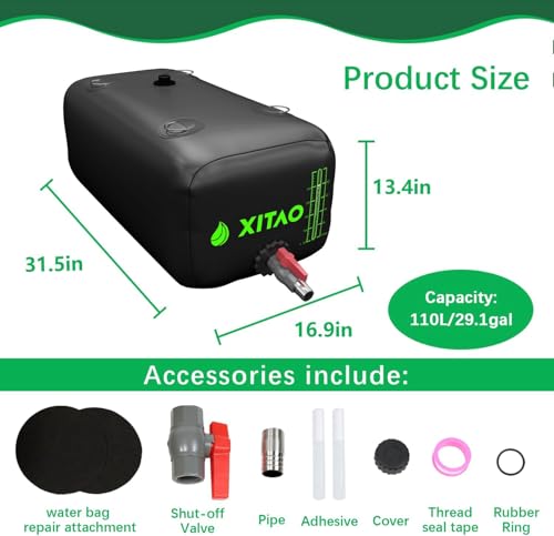 29Gal 110L Water Bladder Tank w (29 Gal / Black)