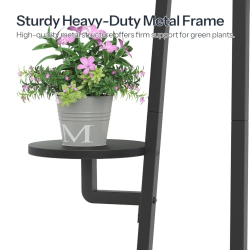 Plant Stand Indoor with Grow Lights (Black)