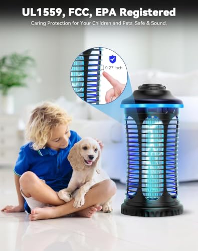 Rechargeable Bug Zapper Outdoor Indoor (L)