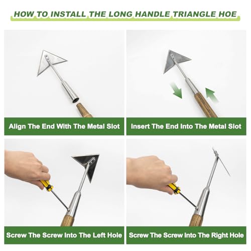 Triangle Hoe 60'' Scuffle Hoe Keeping Your Back from Tiring Out