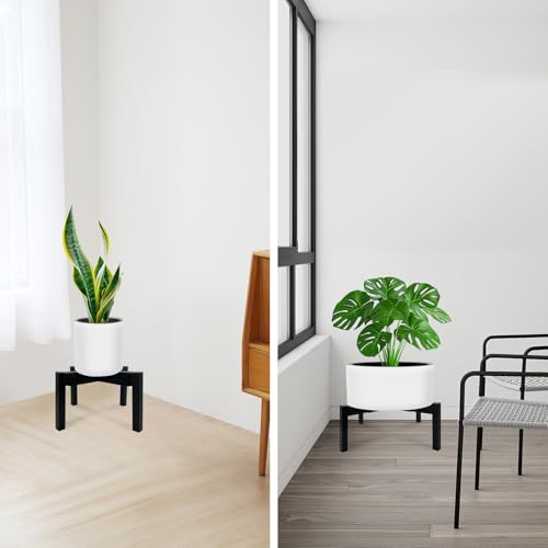 Heavy Duty Adjustable Metal Plant Stand for 10" (3 - Mini / Mini Black 10-16")