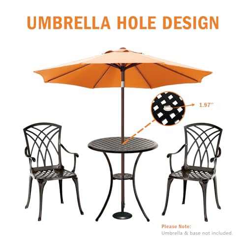Patio Bistro Set 3 Piece (Woven / Black)