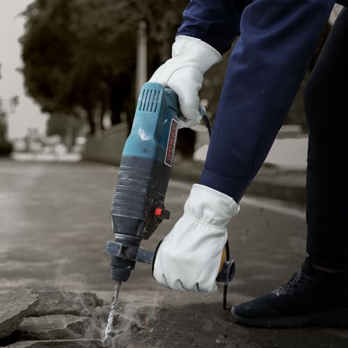 Leather Work Gloves for Men (Light Cyan(24 Pairs) / Medium)