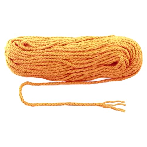 6mm x 100 Feet Orange Jute Rope (100 Foot)