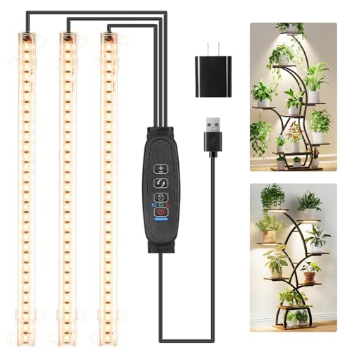 10.2'' 3 Head Grow Light Strips (Warm / 10.2Inch 3 Head 1 Pack)
