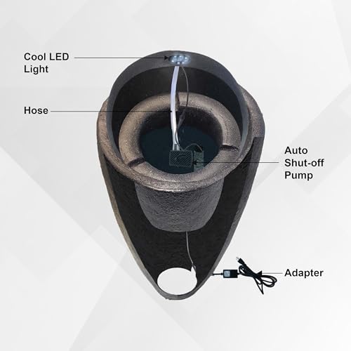 25.98" H Round Stone Indoor