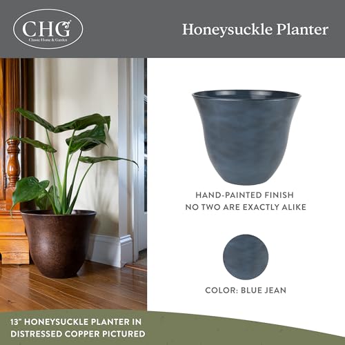 15" Honeysuckle Planter in Blue Jean (Blue Jean / 15")