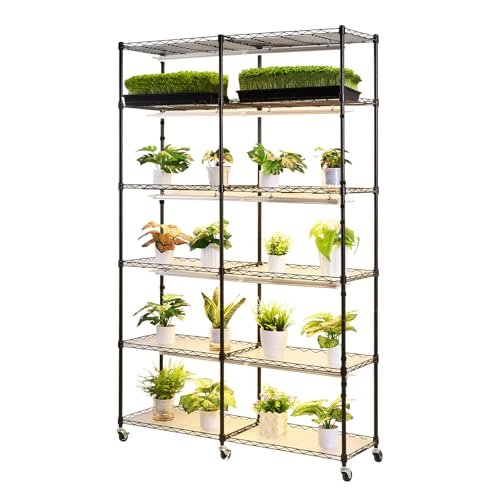 Plant Shelf with Grow Light (With Mechanical Timer / 6-Tier)
