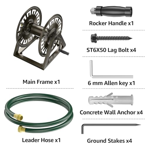 Wall Floor Mount Hose Reel