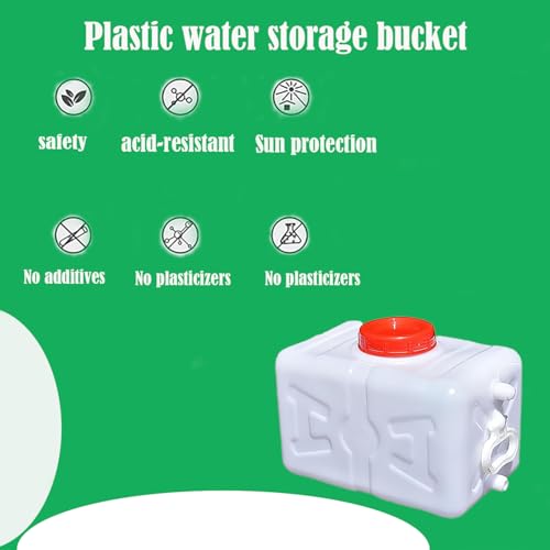 Large Capacity Water Tank with Faucet for Household and Outdoor Use (512 Ounces)