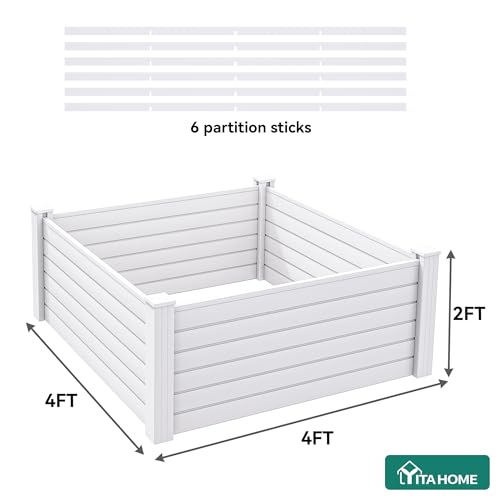 4x4x2 FT Plastic Raised Garden Bed Kit