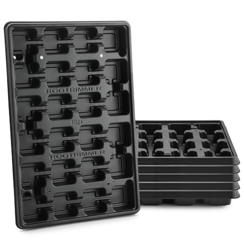 24 Cell Nursery Pots Trays 5 Pack (Black / 24 Cell Trays-5 Pack)