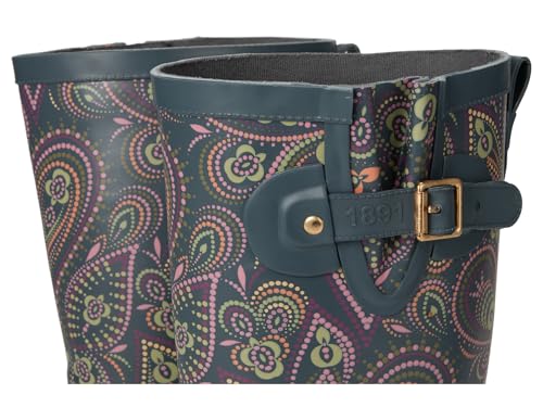 Printed Tall Rain Boot Organic Paisley 9 M
