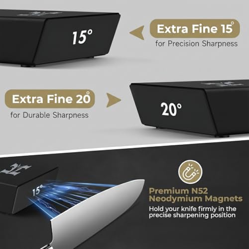 Rolling Knife Sharpener Kit with Diamond & Ceramic Disc (Black)