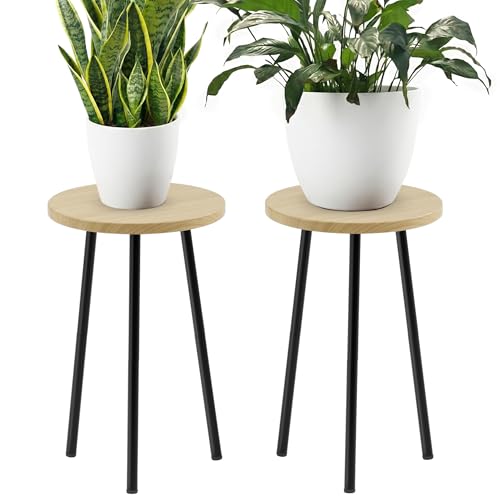 Plant Stand Indoor 2 Pack (Burlywood / 20"&20")