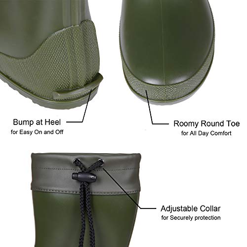 Women's Packable Tall Rain Boots Ultra Lightweight Garden Boots