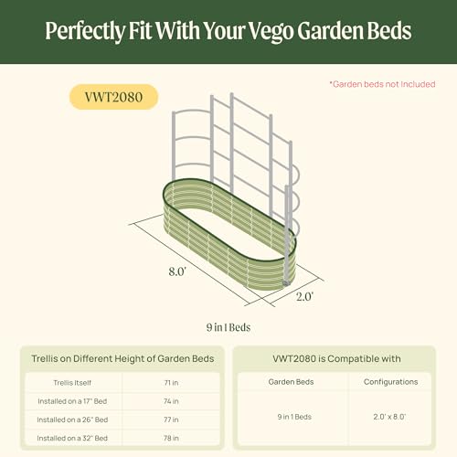 Modular Wall Trellis System (2.0' x 8.0')