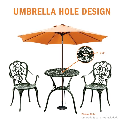 Patio Bistro Set of 2 (Butterfly / Green)