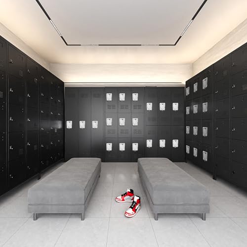 3 Doors Metal Employee Locker (3 Door-Upgraded / Black)