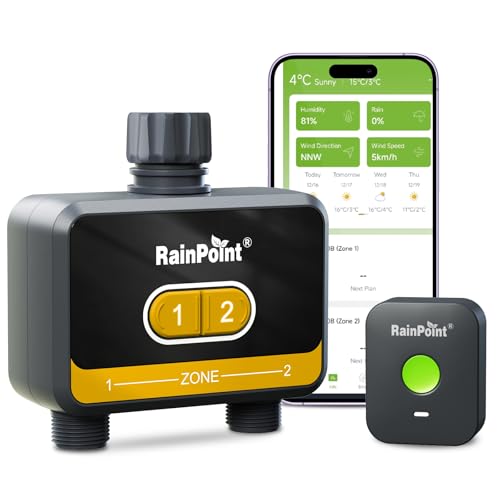 WiFi Water Timer for Garden Hose (Yellow)