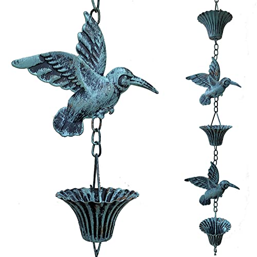 Rain Chain 8.5FT (Blue Bird)