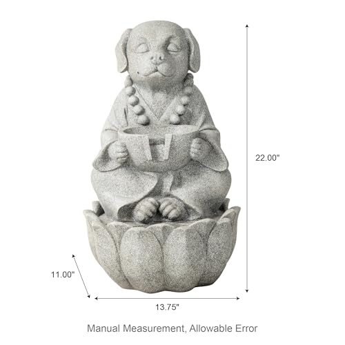 Water Fountain Outdoor (Concrete Dog / 22"H)