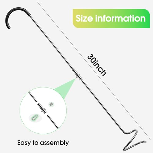 Compost Aerator Tool (Hook Handle)