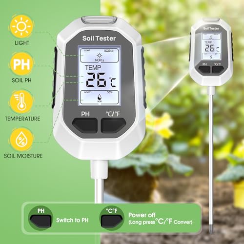 4-in-1 Soil Moisture Meter Digital Plant for Outdoor Plants