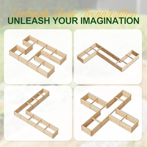 U Shaped Raised Garden Bed (7.5x15x1.6 FT)