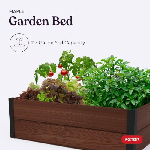 48" X 48" inches Wood Look Raised Garden Bed