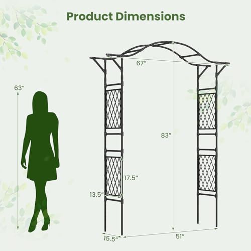 Garden Arch Trellis (67"W x 83"H)