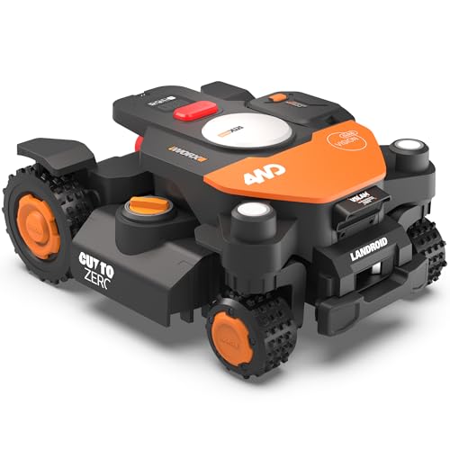 Robot Lawn Mower 4WD for 1 (All-Wheel Drive / Up to 1/4 Acre)
